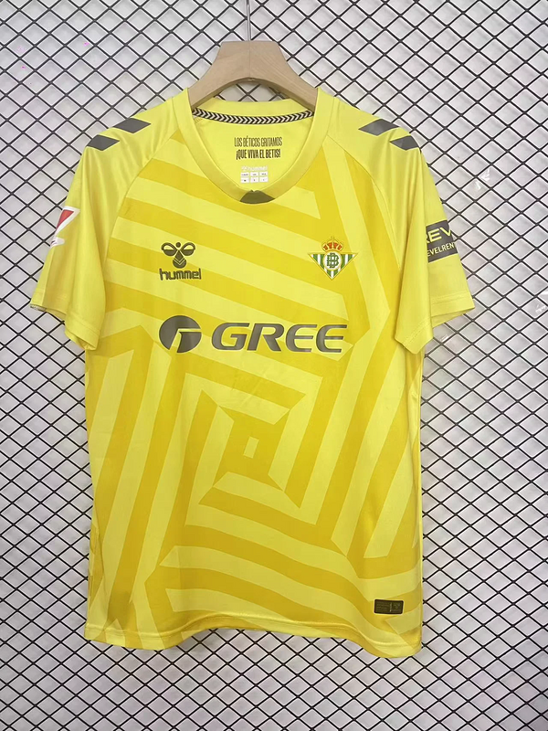 25-26 Betis yellow goalkeeper jersey