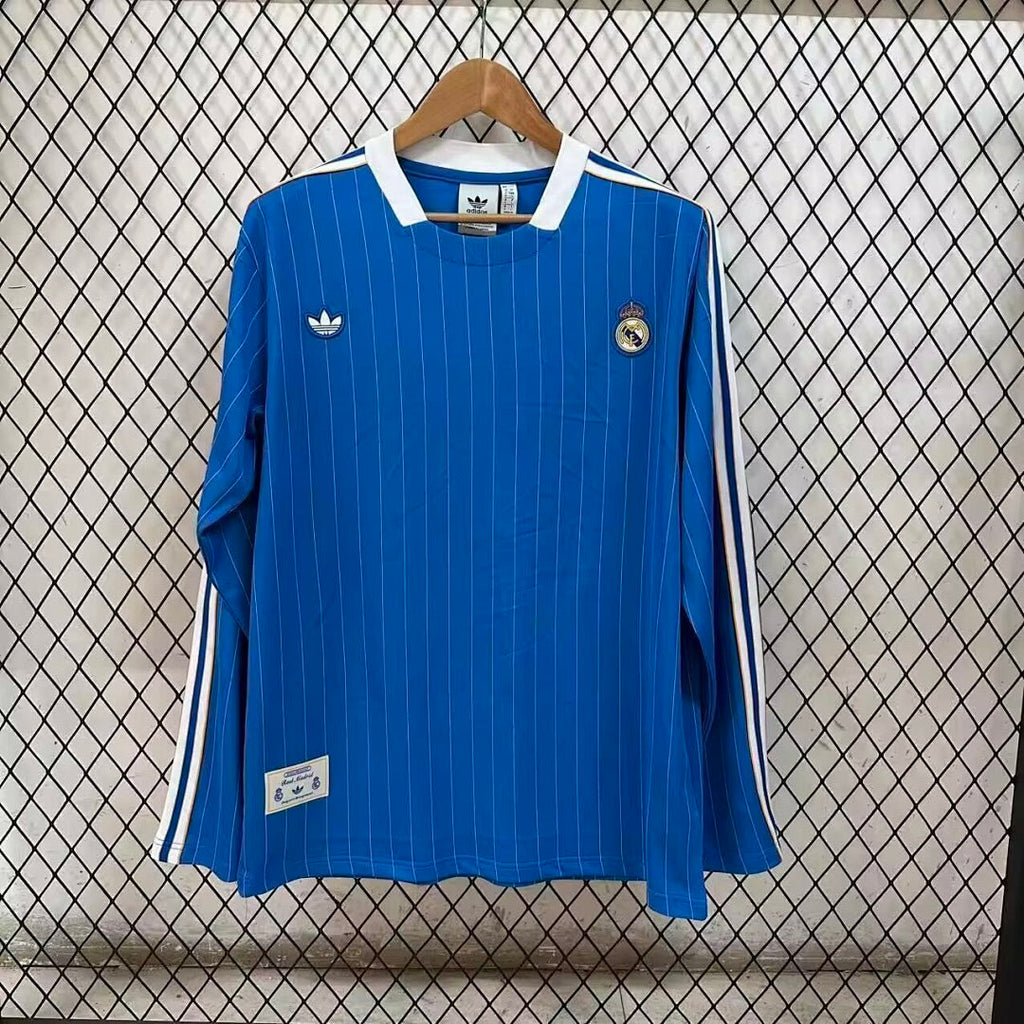 Real Madrid 2025/26 Special Edition Blue jersey Long Sleeve S-4XL