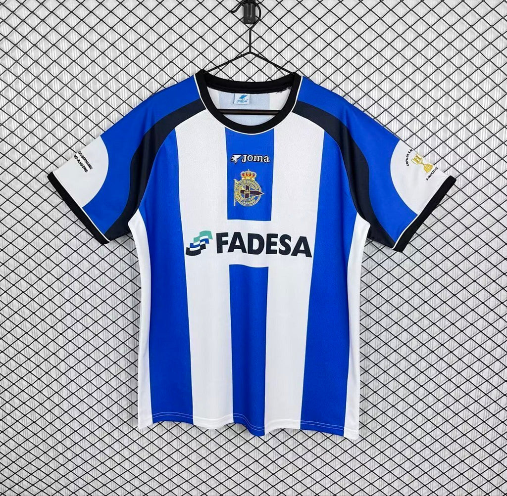 Retro 2001/02 Deportivo de La Coruna home soccer jersey