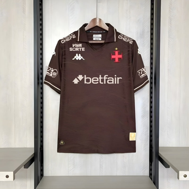 Vasco da Gama 2025/26 Third Away Soccer Jersey with all Sponsor