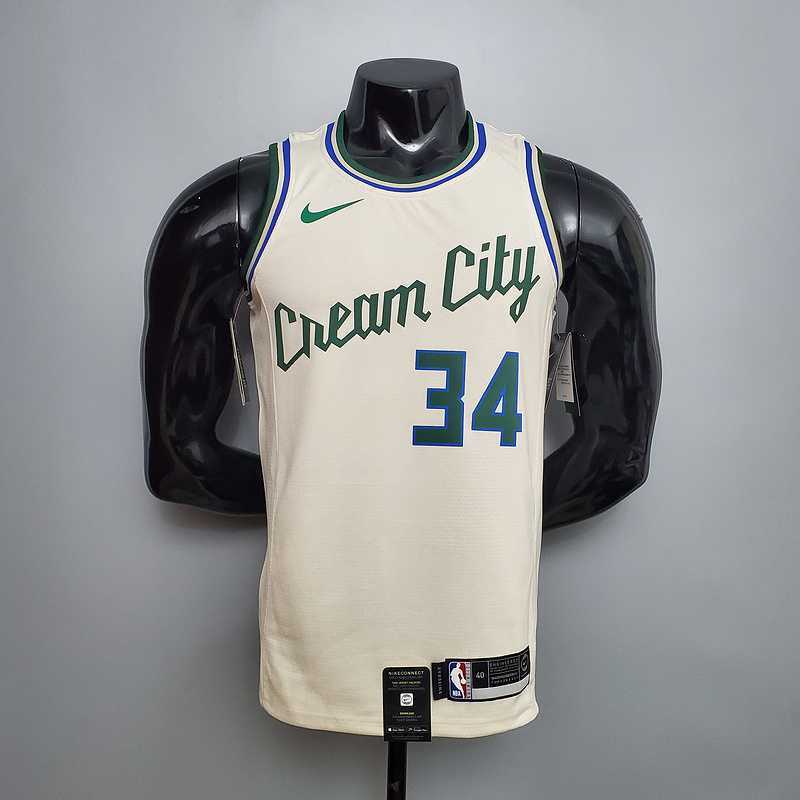 Antetokounmpo#34 Bucks Beige