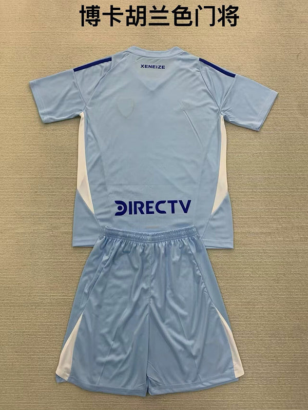 24-25 Boca blue goalkeeper kid kit