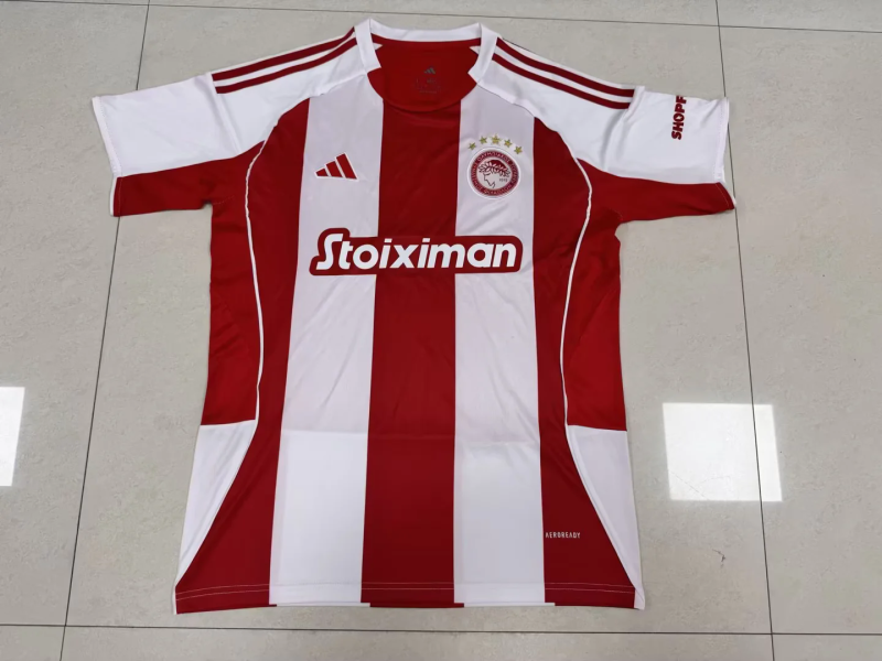 25-26 Olympiacos home soccer jersey