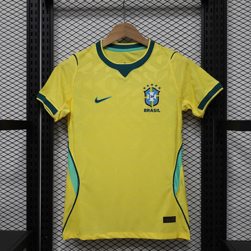 Woman Brazil 2026 World Cup Home Player Version soccer jersey size S-2XL