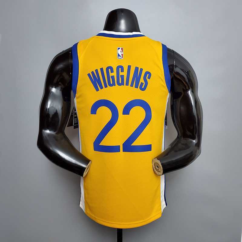 New WIGGINS#22 Golden State Warriors yellow