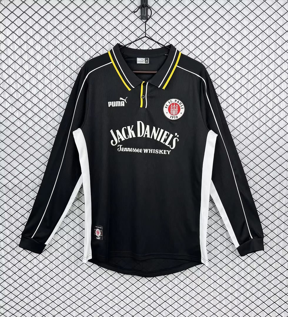 Retro FC St. Pauli 1999/00 Away Long Sleeve soccer jersey Size S-2XL