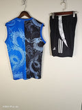 25-26 Real Madrid blue and black vest suit