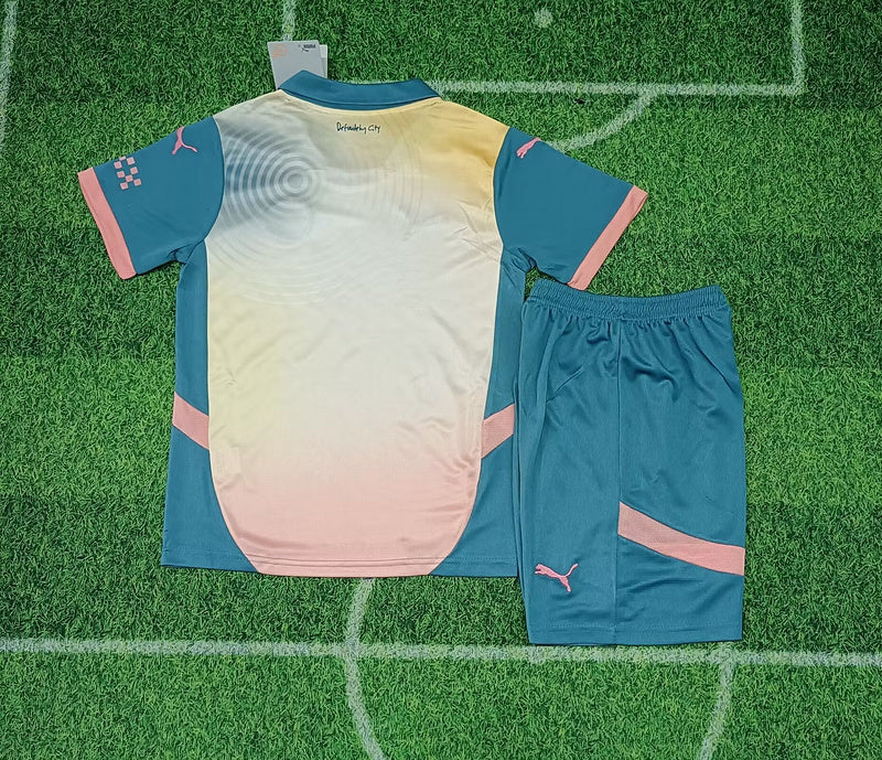 24-25 Manchester City Fourth away kid kit