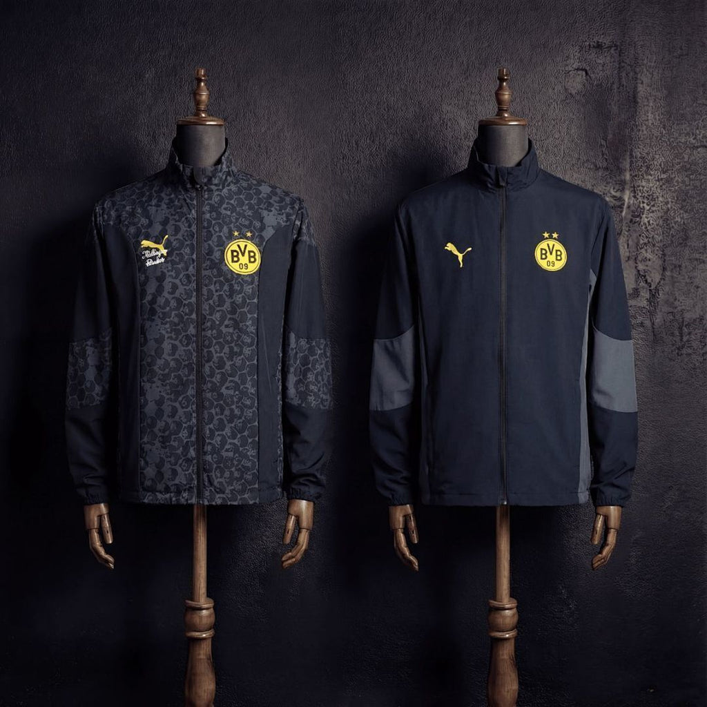 Dortmund 2025/26 Black Reversible Jacket Windbreaker S-XXL