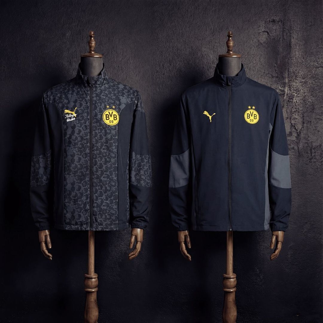 Dortmund 2025/26 Black Reversible Jacket Windbreaker S-XXL