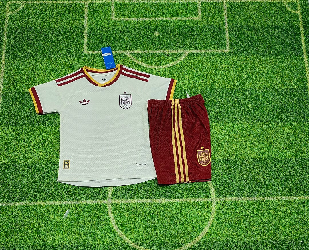 Spain 2026 World Cup Away Player Version kids Soccer jersey