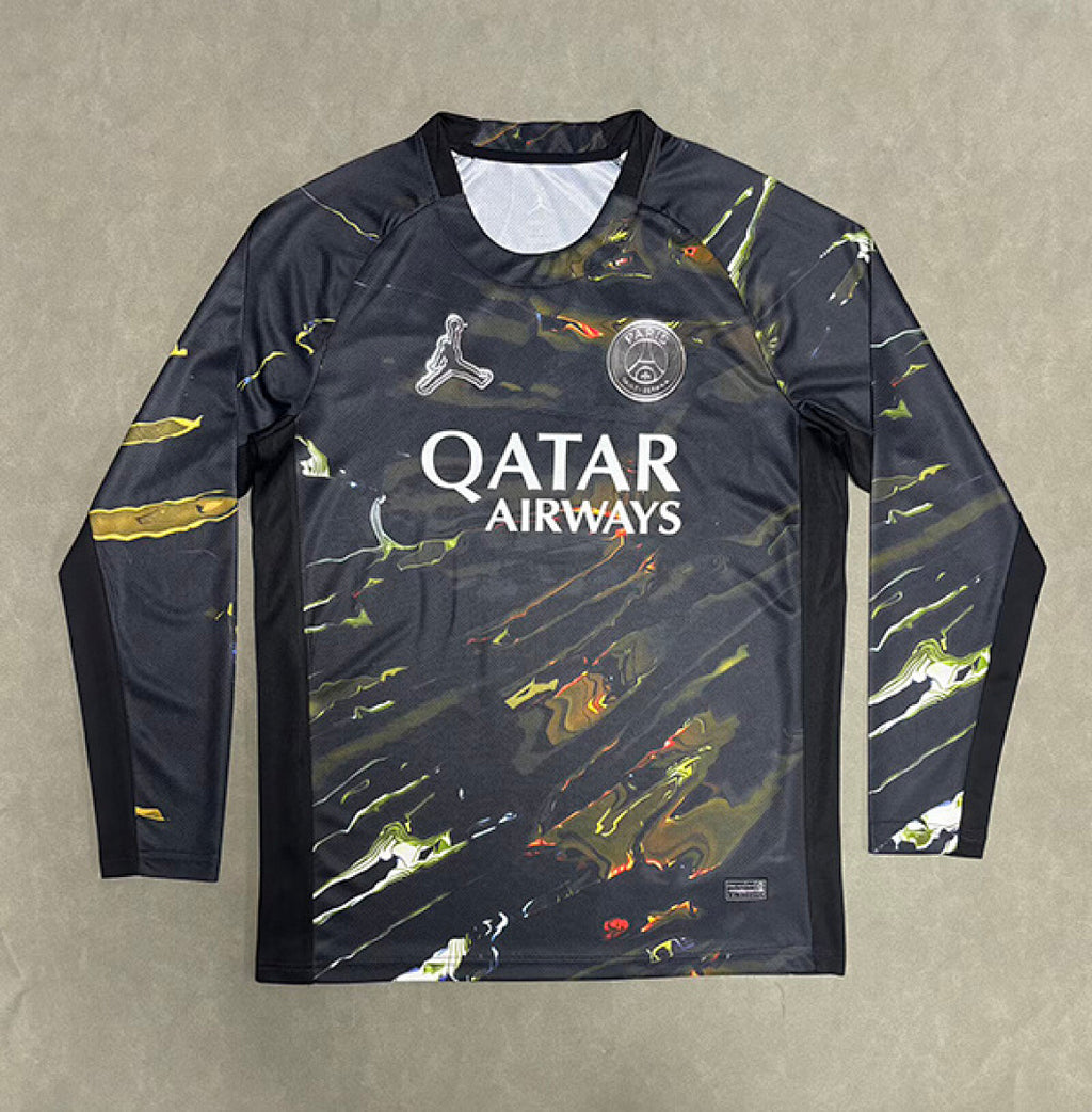 PSG 2025/26 Black Special Edition Long Sleeve jersey S-XXL