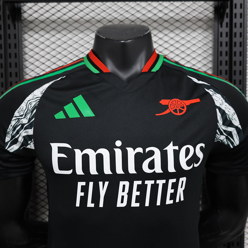 24-25 Arsenal away black player version jersey