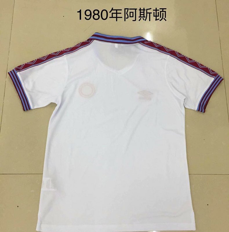 1980 Aston Villa away white