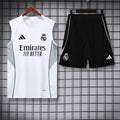 25-26 Real Madrid White and Gray Vest Suit
