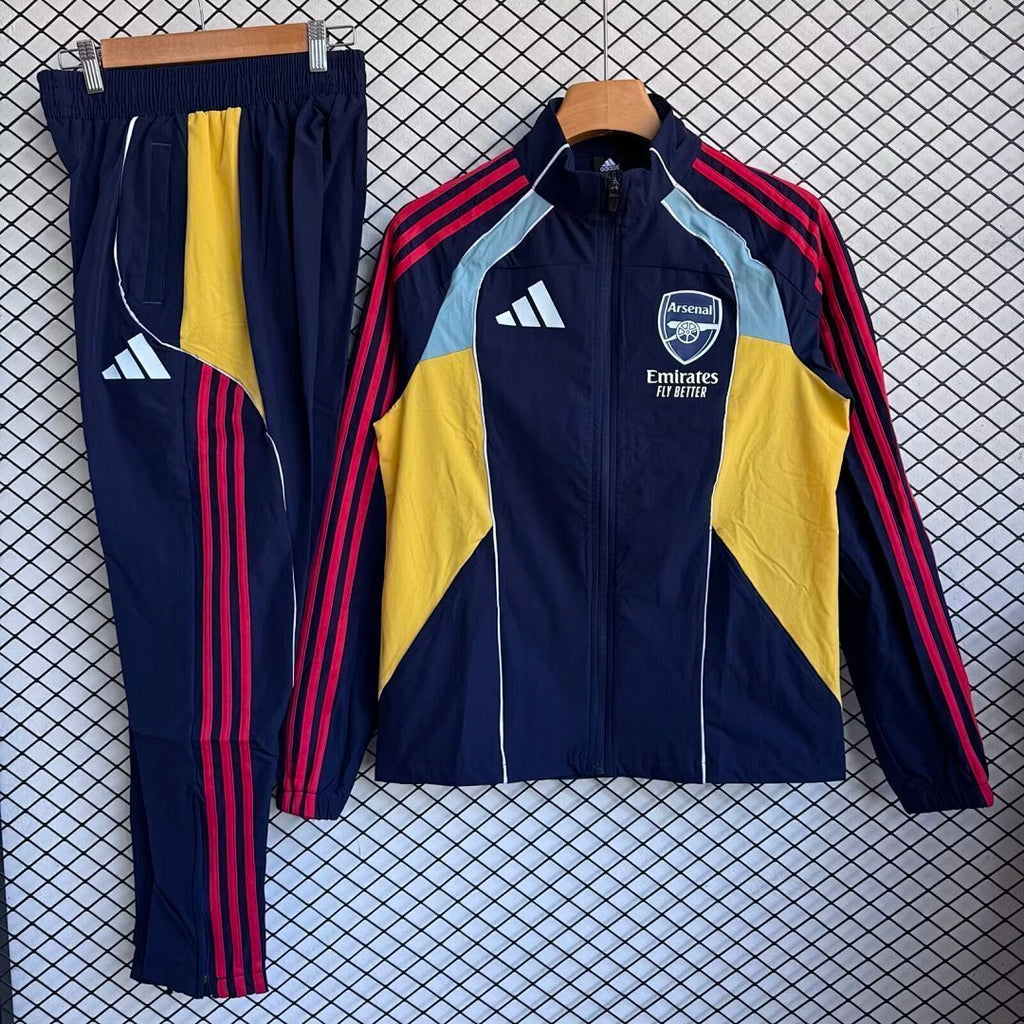 Arsenal 2025/26 Colorful Windbreaker Suit Size S-2XL