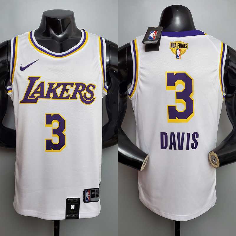 New DAVIS #3 Lakers Round neck white
