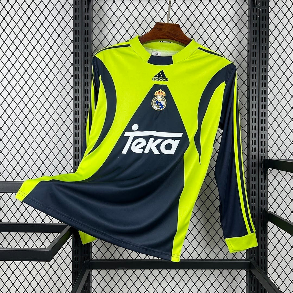 Retro Real Madrid 1999/00 Goalkeeper Long Sleeve Jersey S-2XL