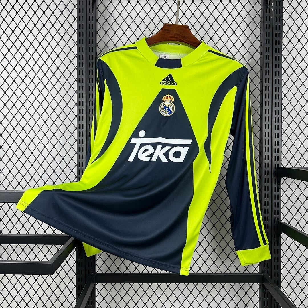 Retro Real Madrid 1999/00 Goalkeeper Long Sleeve Jersey S-2XL