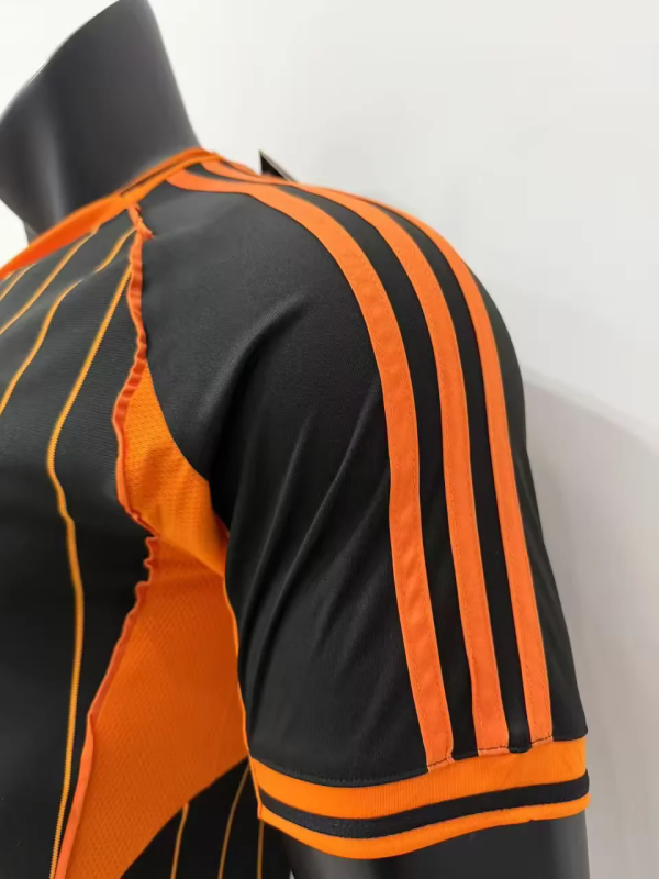 Real Madrid 2025/26 black orange Player Version Baseball jersey size S-2XL