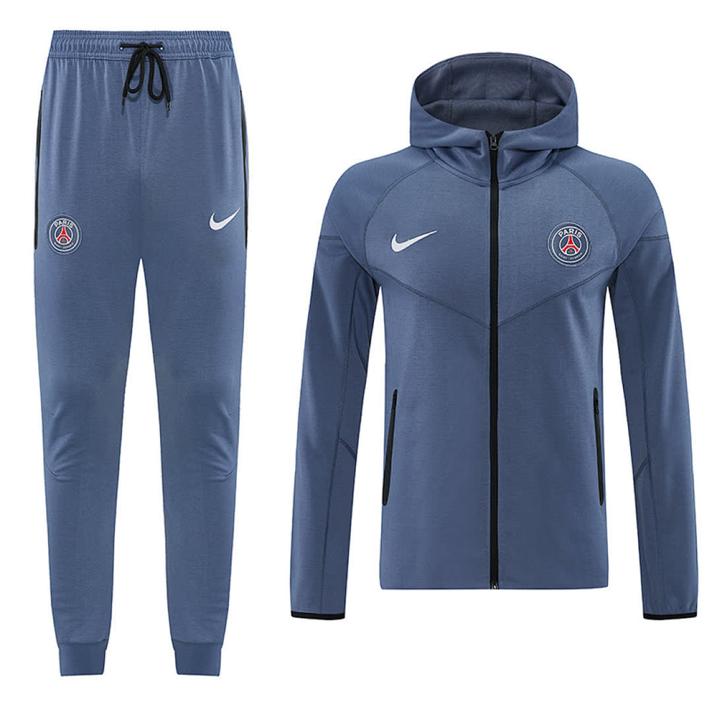 PSG 2026/27 Gray blue Hoodie Suit S-2XL