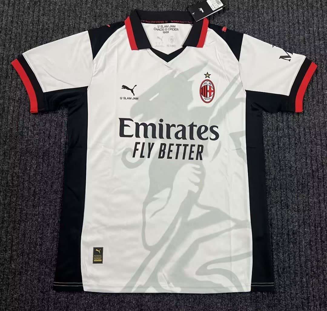 AC Milan VS Slam Jam 2026/27 Fourth White Jersey S-4XL