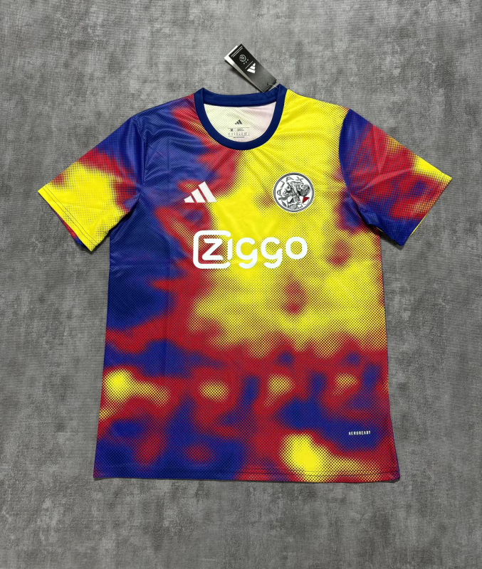 Ajax 2025/26 blue orange Pre-Match Jersey