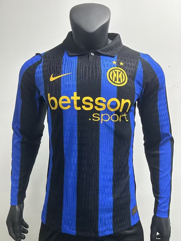 26-27 Inter Milan Home Player version Long Sleeve S-3XL — Jsonwang 26/27