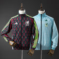 Mexico Reversible Jacket Windbreaker - Red &amp; Sky Blue S-XXL