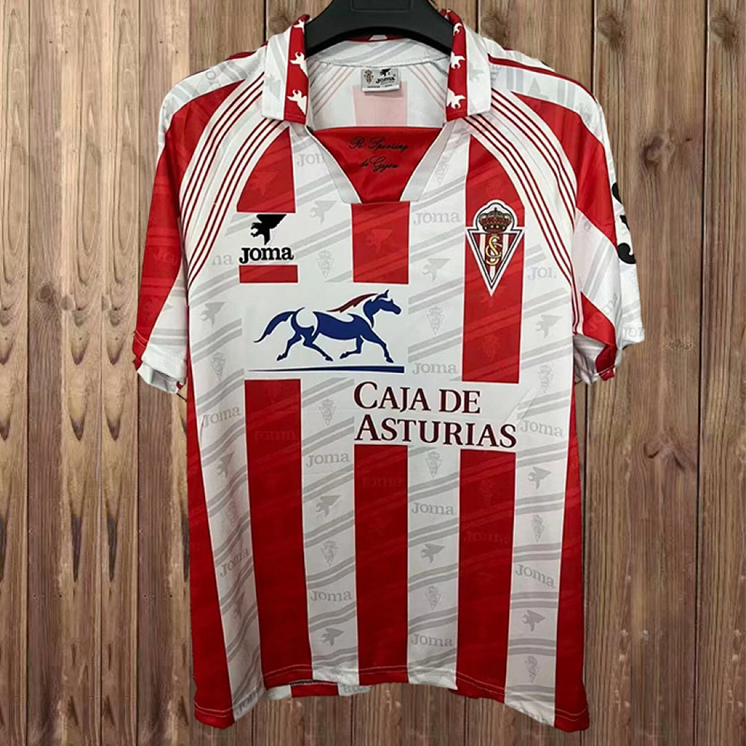 Retro Sporting de Gijon 1995/96 home Retro soccer jerseys