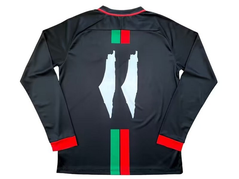 24-25 Palestine black long sleeve jersey