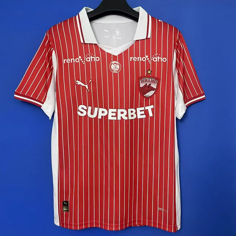 25-26 Dinamo Bucuresti home soccer jersey size S-2XL