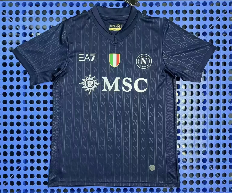 Naples Napoli 2025/26 Champions League Navy Blue Jersey