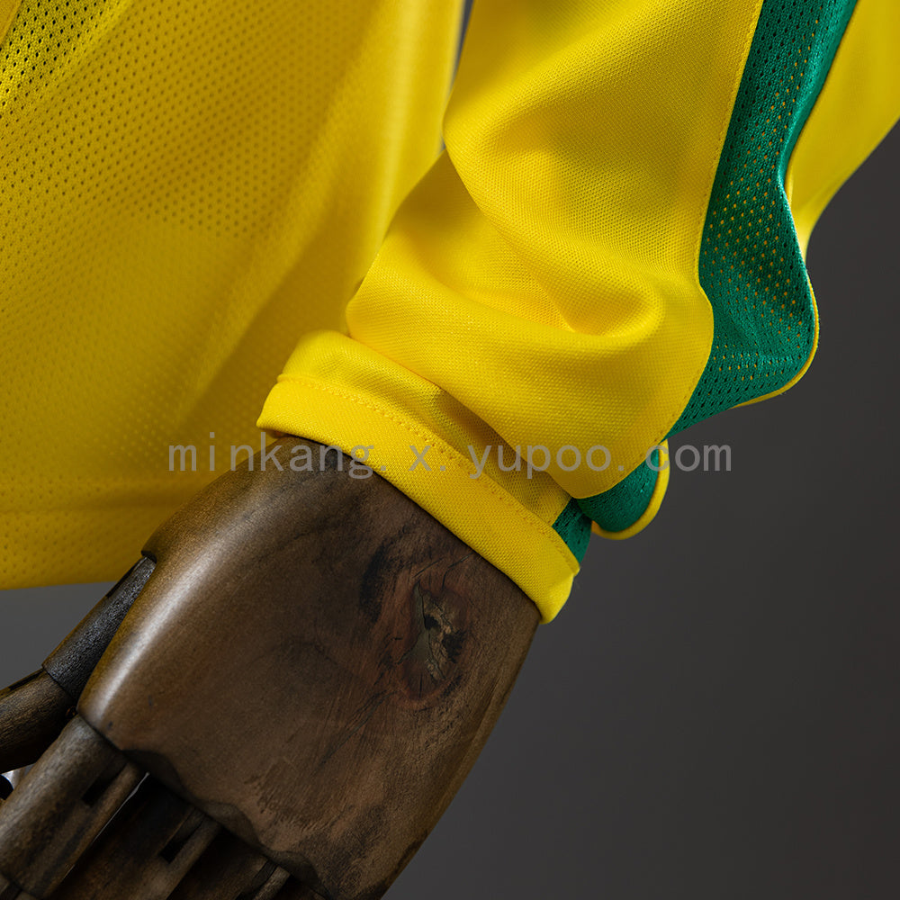 Brazil 2002 Home Long Sleeve Retro Jersey S-XXL