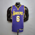 James #6 Lakers purple