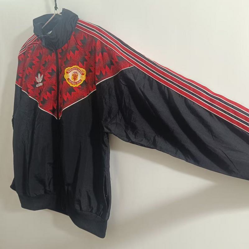 1991 MNU black red classic retro Windbreaker