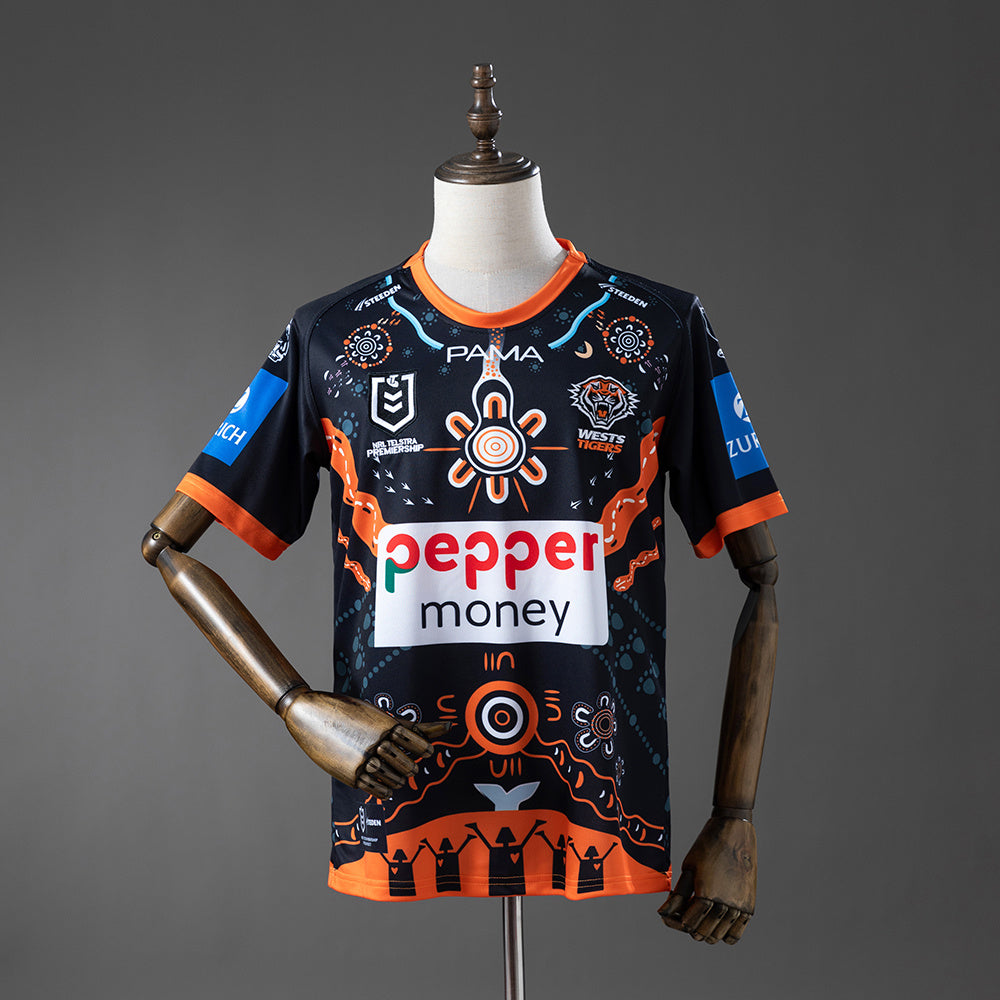 NRL West Tigers 2025 Indigenous Jersey S-5XL
