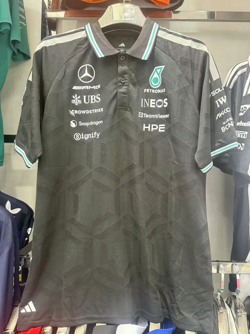 Mercedes 2026 Black F1 polo S-5XL