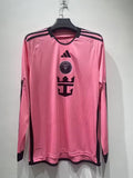 24-25 Miami home long sleeve soccer jersey