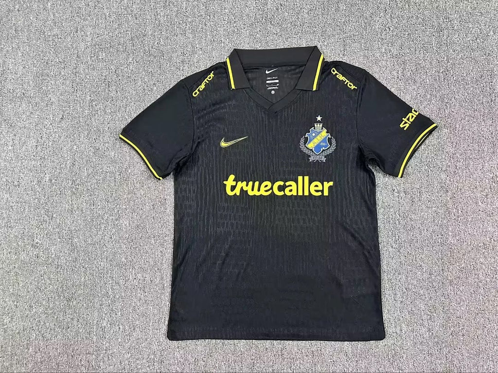 AIK Stockholm 2026/27 home black soccer jersey size S-4XL