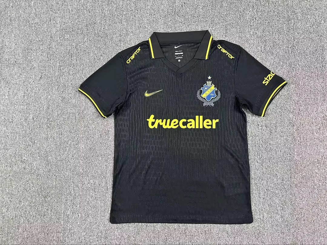 AIK Stockholm 2026/27 home black soccer jersey size S-4XL
