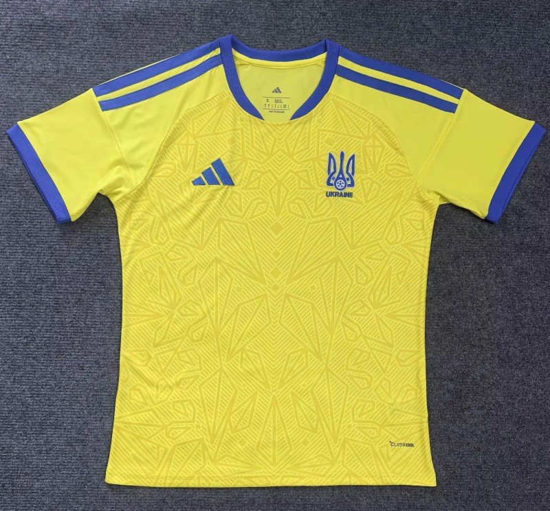 Ukraine 2026 Home soccer jersey size S-4XL
