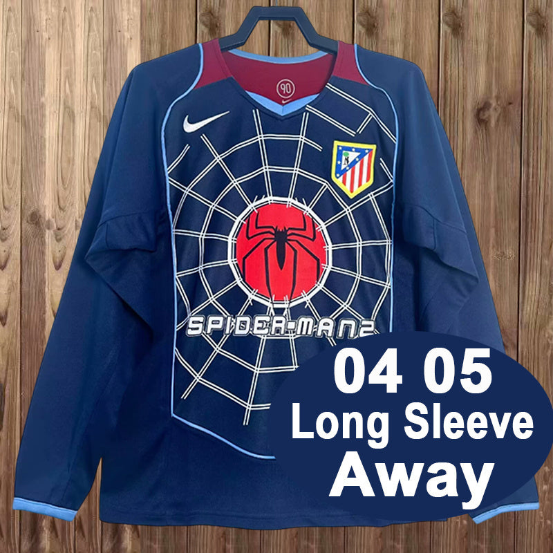 04-05 Atletico Madrid away retro long sleeve jersey