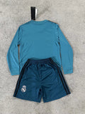 17-18 Real Madrid Third away retro long sleeve kid kit