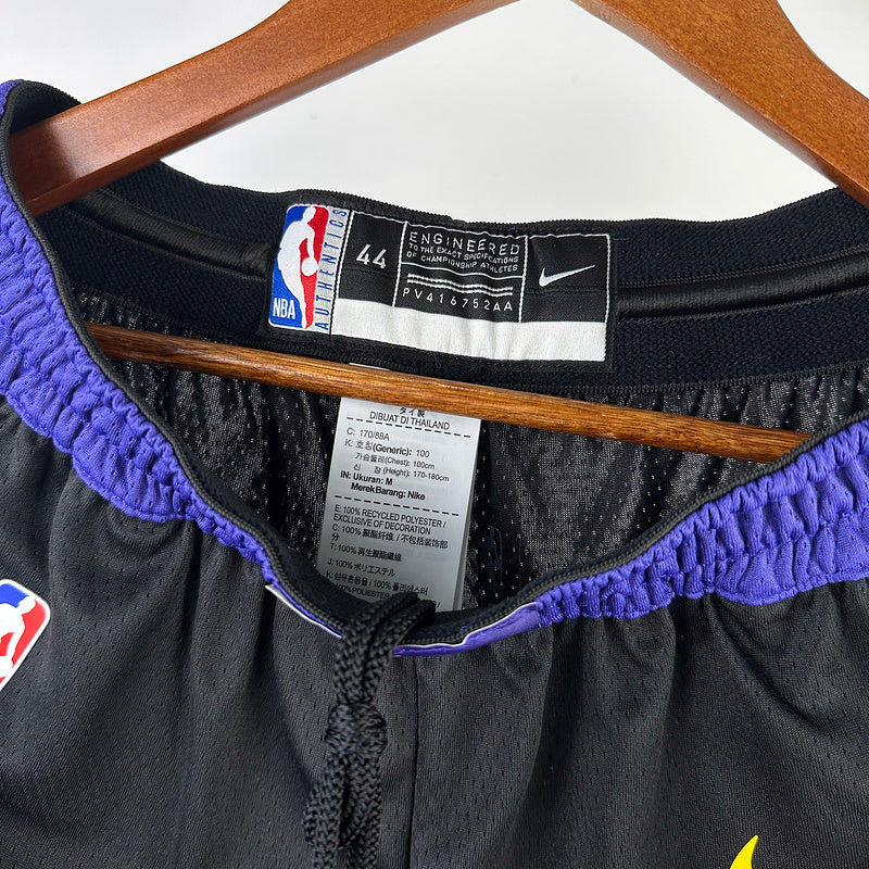 Lakers black city edition NBA shorts