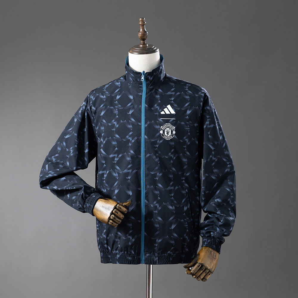 M-U Reversible Jacket Windbreaker - Blue&amp;Black S-XXL