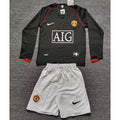07-08 Manchester United away retro long sleeve kid kit