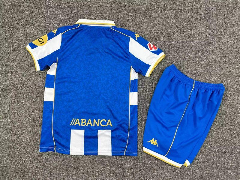 25-26 Deportivo de La Coruna home kid kit