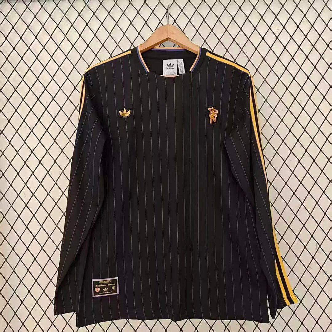 Manchester United 2025/26 Special Edition Black jersey Long Sleeve S-4XL