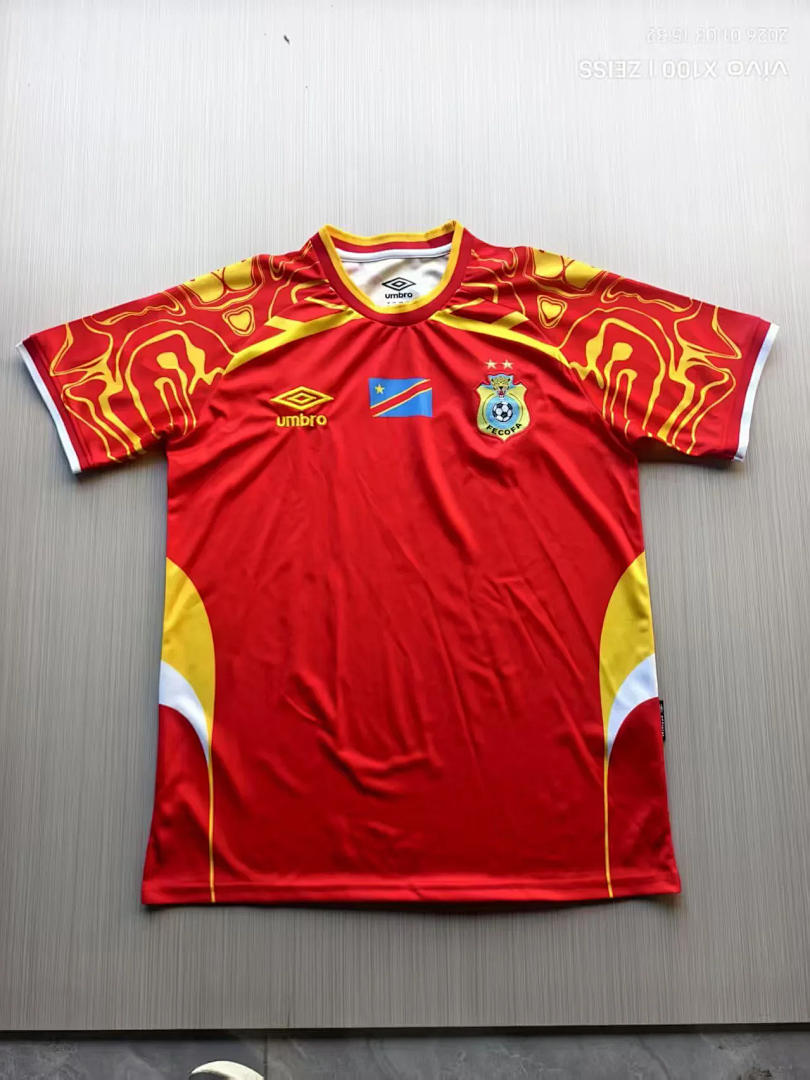 DR Congo 2026 third soccer jersey size S-4XL